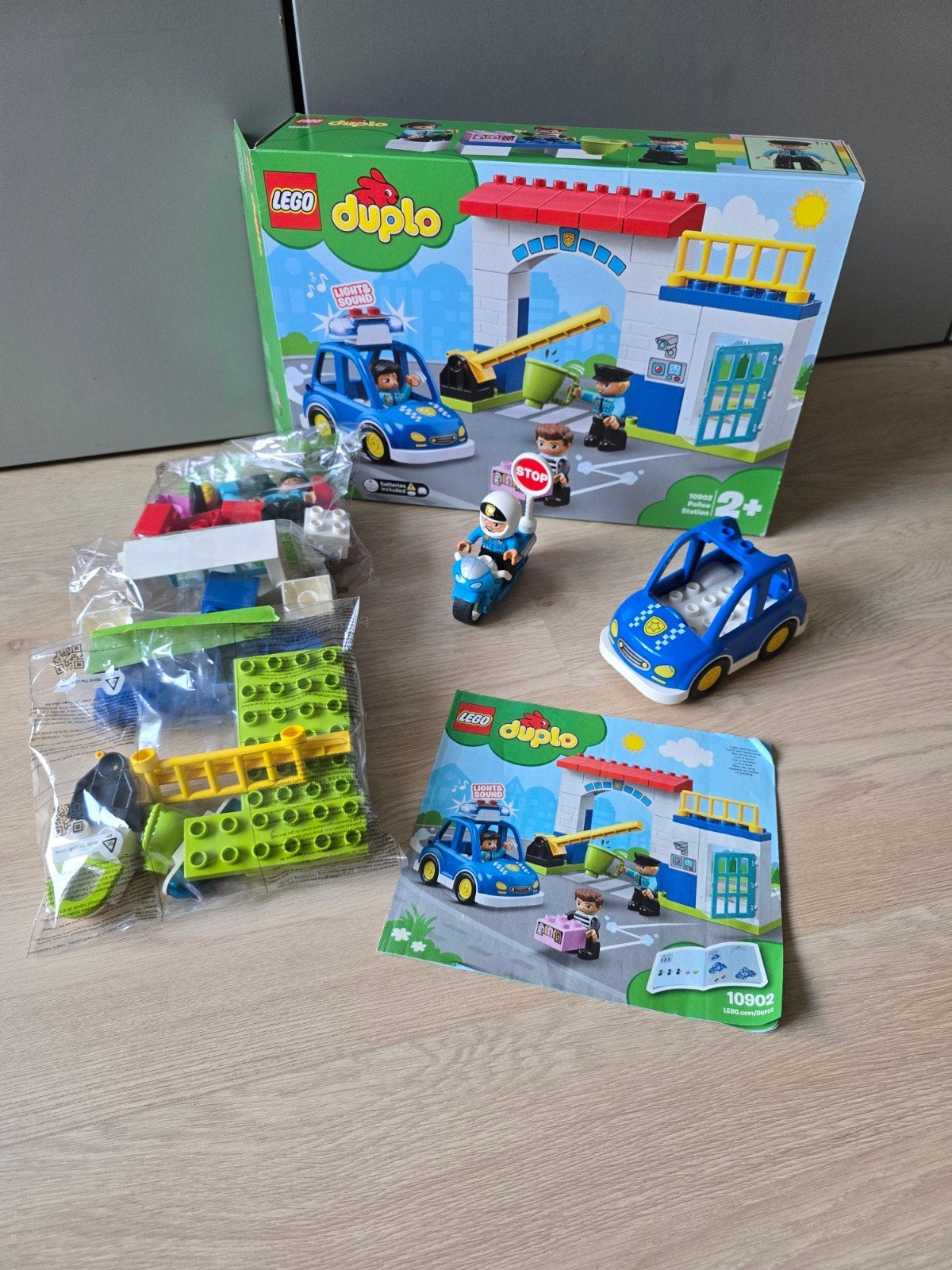 Lego Duplo Politiebureau 10902 compleet met extra motoragent, Ophalen, Gebruikt, Duplo