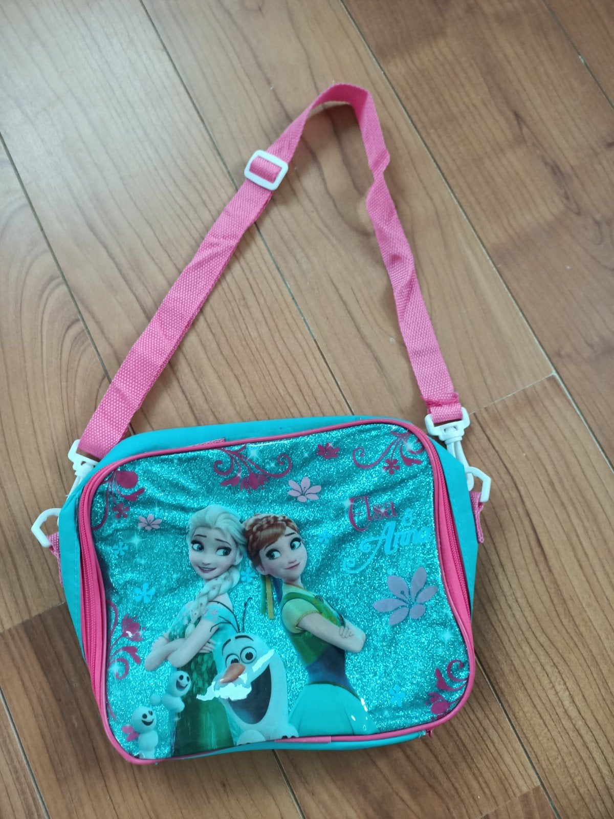 Elsa en Anna Tasje met Verstelbaar Koord - Frozen, Ophalen of Verzenden, Gebruikt