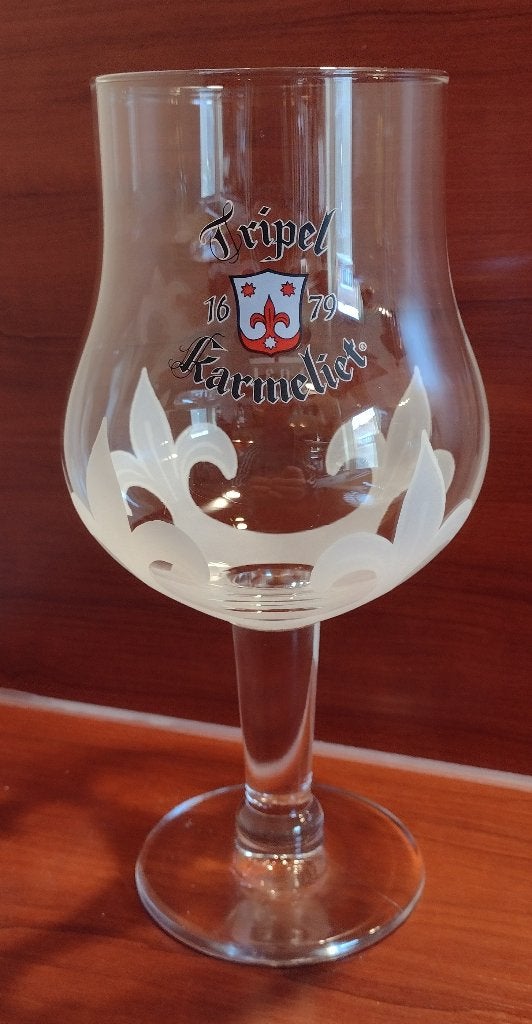 Tripel Karmeliet Glas 30cl RC. (A), Verzamelen, Biermerken, Gebruikt, Glas of Glazen, Overige merken, Ophalen of Verzenden
