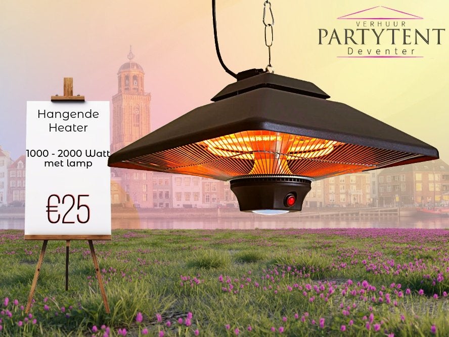 Hangende heater huren voor extra warmte boven gasten, Ophalen, Nieuw, Overige