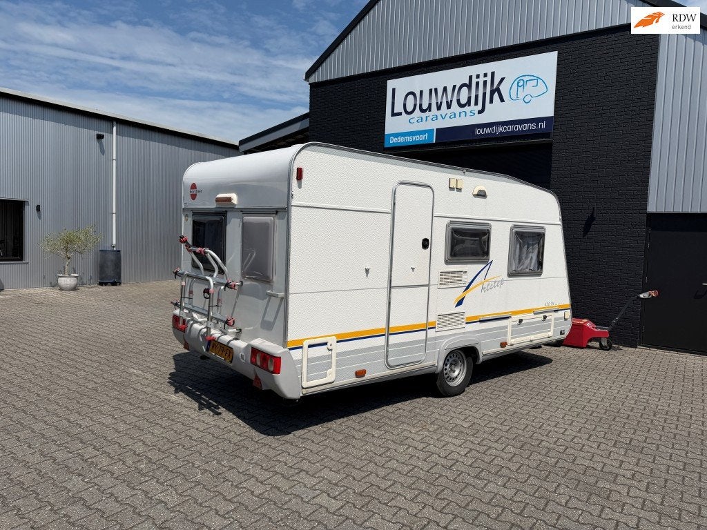 BURSTNER Fun 420 TN ’00 (Vastbed, Treinzit), Caravans en Kamperen, Caravans, Vast bed, Bedrijf, Treinzit, 750 - 1000 kg