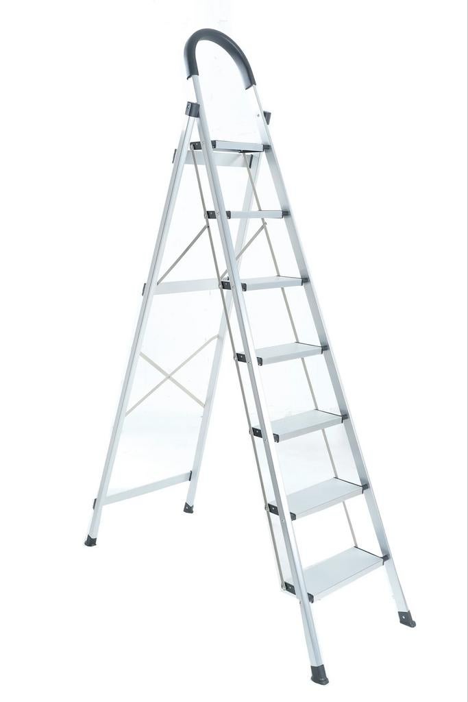 Huishoudtrap 7 treden (3.40m) – NU €99 – OP=OP, Doe-het-zelf en Verbouw, Ladders en Trappen, Ophalen, Trap, Nieuw, Opvouwbaar of Inschuifbaar