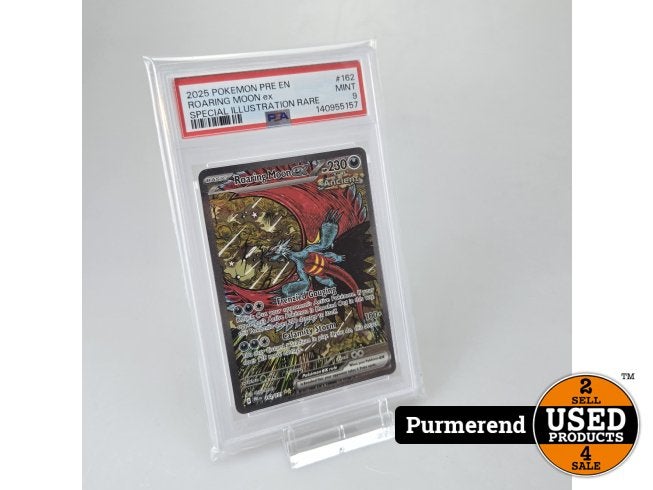 TCG Roaring Moon ex PRE 162 - PSA 9, Nintendo, Zo goed als nieuw, Support@nintendo.com, 11-1 Hokotate-cho, Kamitoba, Minami-ku
Kyoto 601-8501
Japan