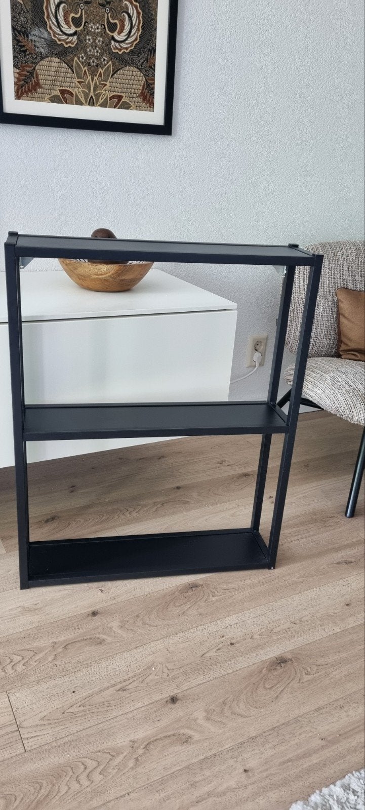 Ikea Enhet wandrek 60x 15 x 75 zwart, Ophalen of Verzenden, Zo goed als nieuw