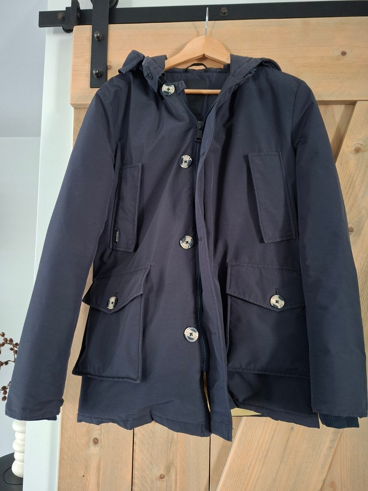 Airforce heren parka, mt S, Blauw, Ophalen of Verzenden, Zo goed als nieuw, Airforce