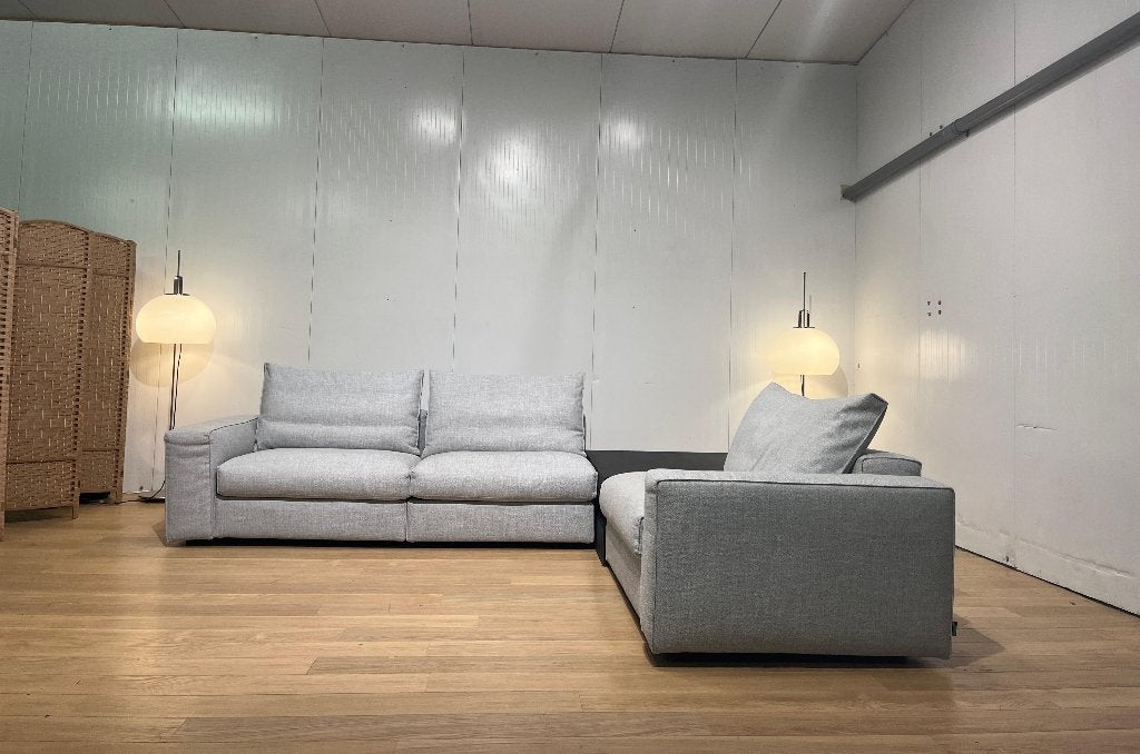 NIEUWSTAAT Linteloo Mauro Hoekbank NP €15.000 + GARANTIE, Design Bank Bankstel Zetel Hoekbank Linteloo, Hoekbank, Vierpersoons of meer