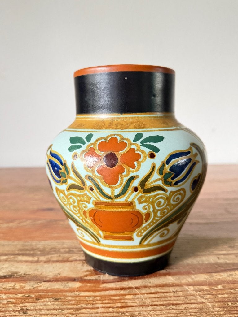 Vaas - Arnhem Plateel vaas Persian – Arnhemsche Fayence, Antiek en Kunst, Ophalen of Verzenden