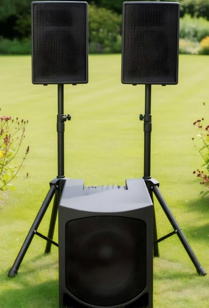 Actief 2.1 PA-Systeem met 15" Subwoofer en ingebouwde mixer, Audio, Tv en Foto, Luidsprekers, Ophalen, Gebruikt, Overige typen