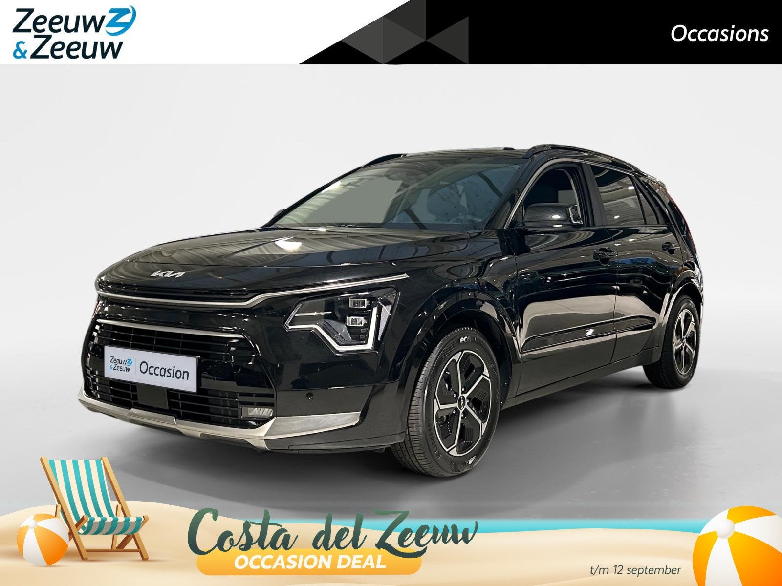 Kia Niro 1.6 GDi Hybrid DynamicPlusLine | Navigatiesysteem |, Gebruikt, Euro 6, Zwart, Origineel Nederlands