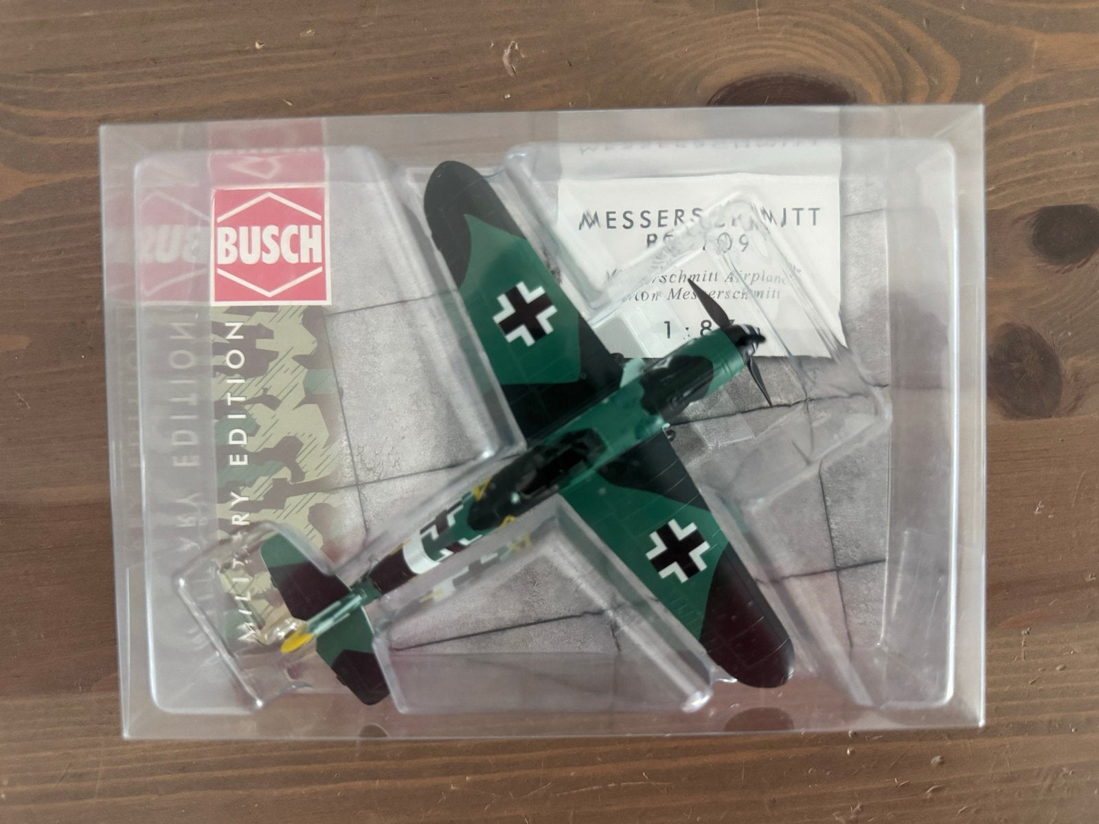 Messerschmitt BF 109 Busch Military Edition 1:87 Nieuw, Overige merken, 1:72 tot 1:144, Nieuw, Ophalen of Verzenden