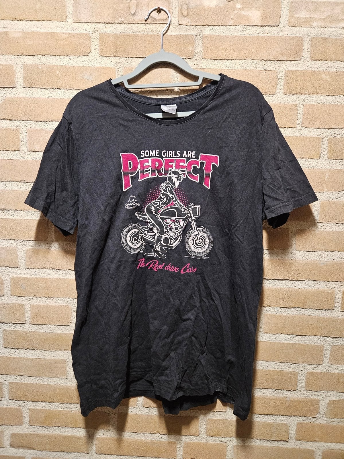 Zwart T-shirt met motorprint - Maat XXL, Zwart, Maat 46/48 (XL) of groter, Ophalen of Verzenden, Korte mouw