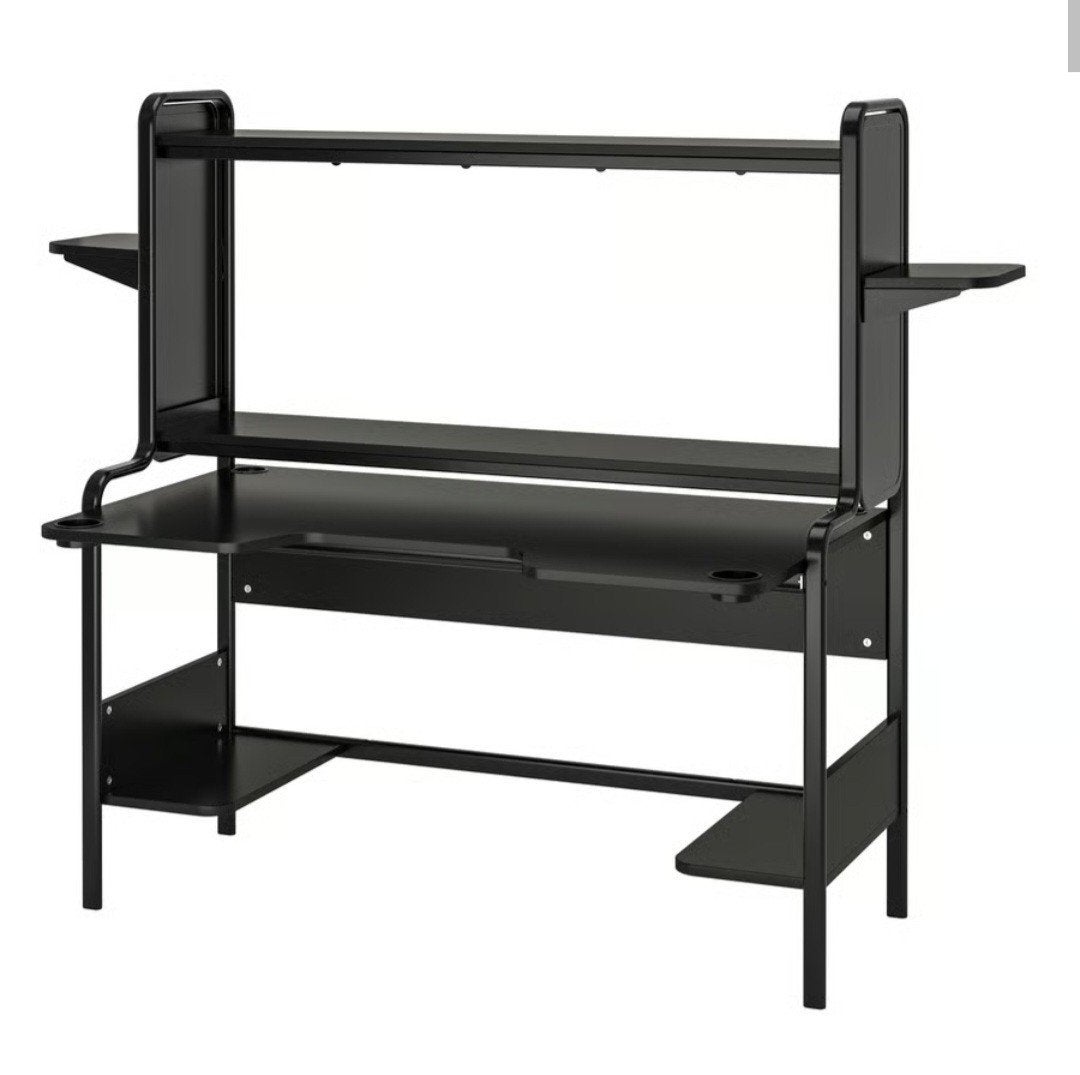 IKEA Fredde Bureau Zwart, Ophalen, Gebruikt, Hout, 74 cm