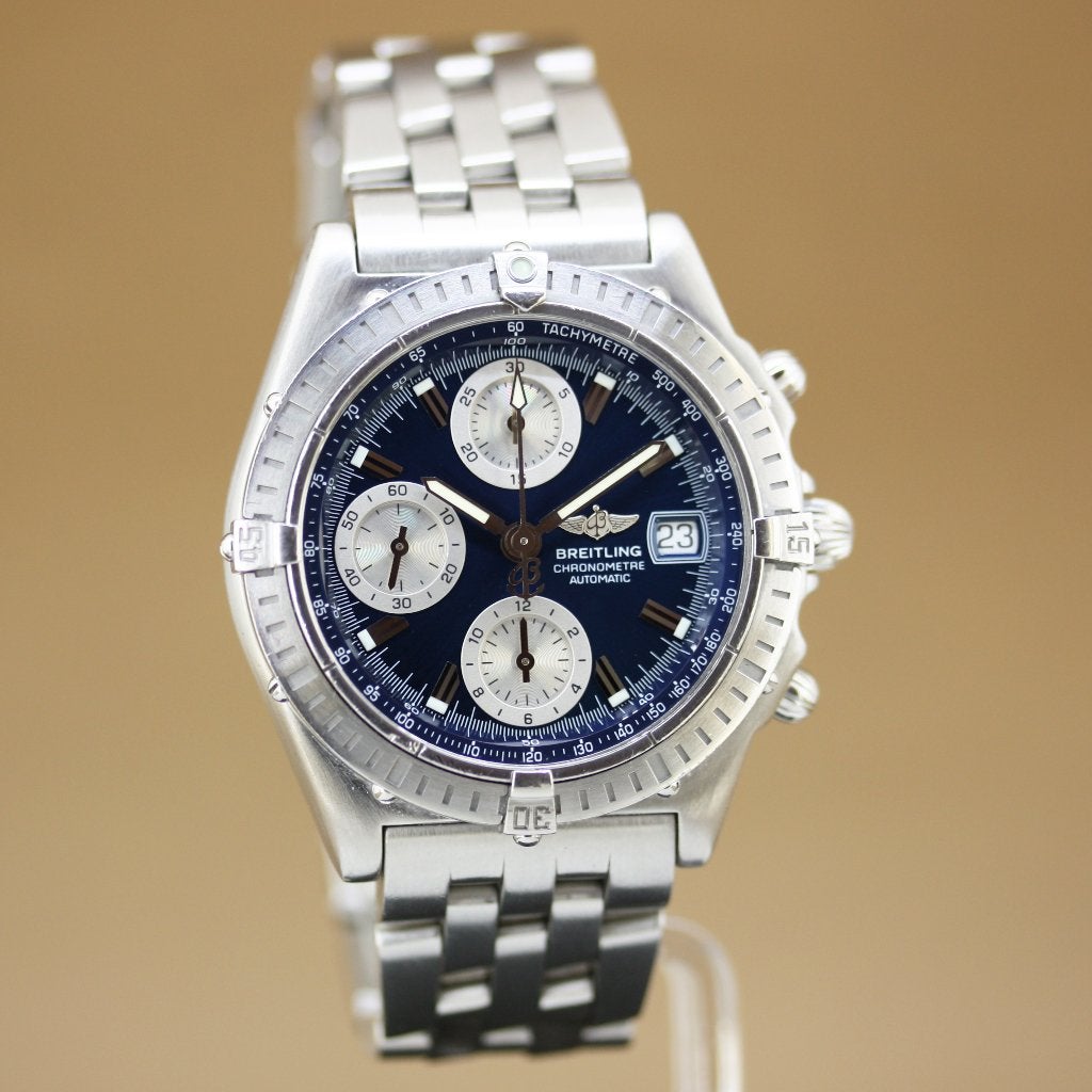 Breitling Chronomat Staal A13352, Sieraden, Tassen en Uiterlijk, Horloges | Heren, Staal, Gebruikt, Staal, Breitling
