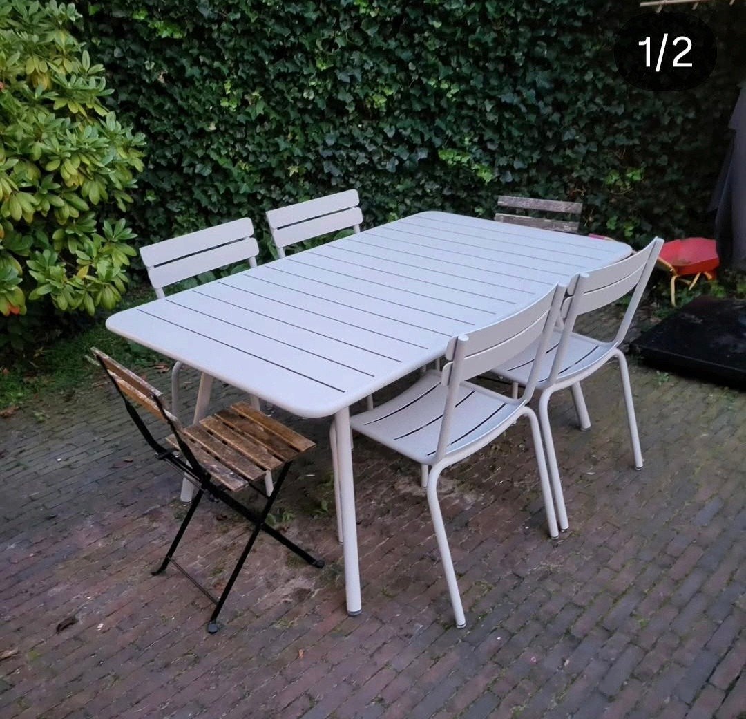 Nieuwe  Fermob Luxembourg tafel 165x100 div kleuren, Ophalen, Nieuw, Rechthoekig