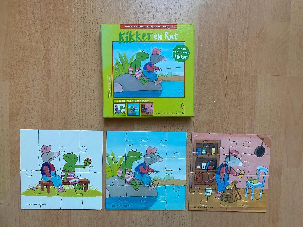 Kikker puzzels, Ophalen of Verzenden, 10 tot 50 stukjes, Gebruikt, 2 tot 4 jaar