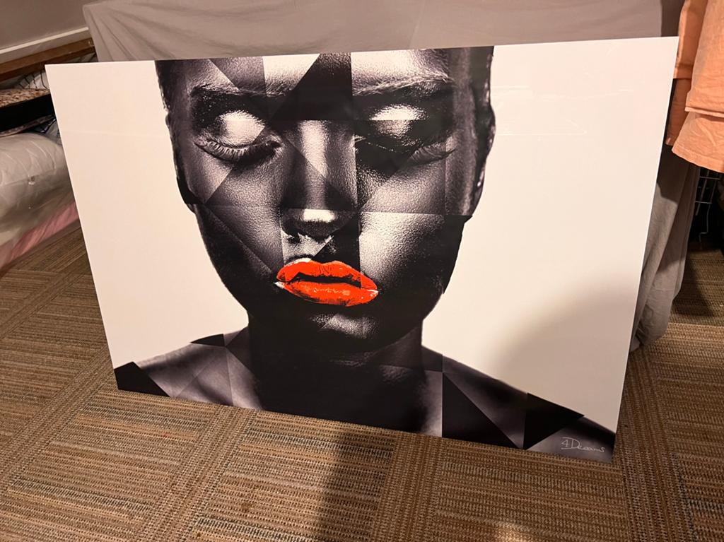 Schilderij, Ophalen, Kunststof, Gebruikt, 100 tot 125 cm