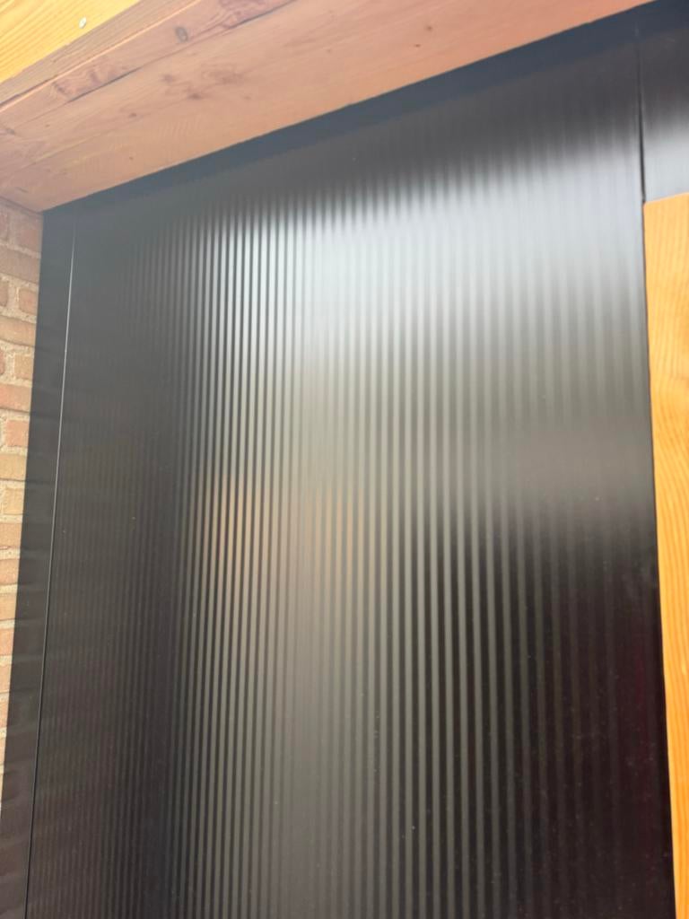 2x Sandwichpanelen 250x100x4cm mat zwart, Ophalen, 4 tot 8 cm, Nieuw, 5 tot 10 m²