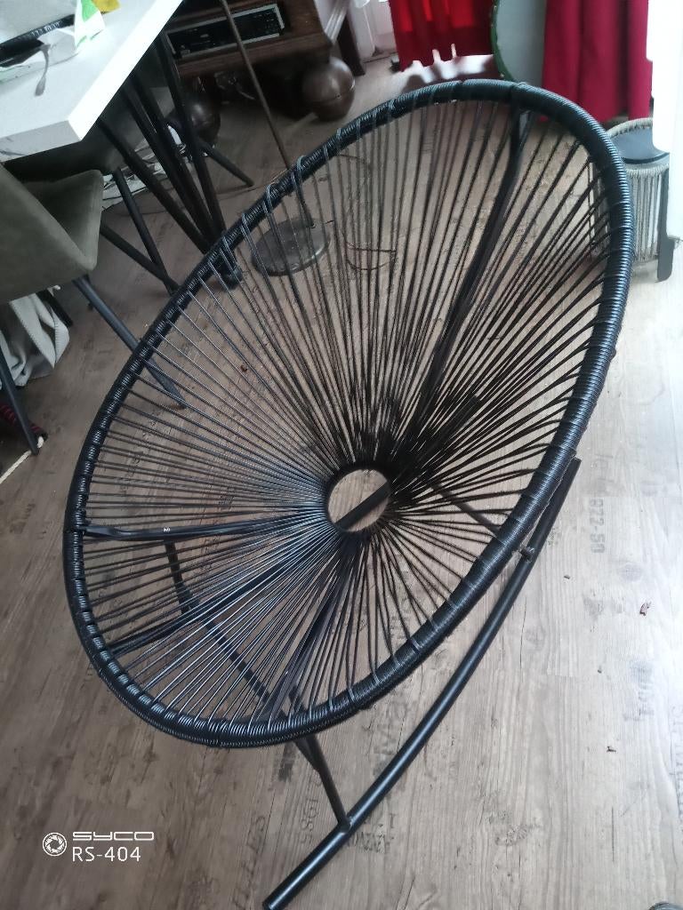 Acupolco schommelstoel 15eu, Ophalen, Kunststof, Zwart, Zo goed als nieuw