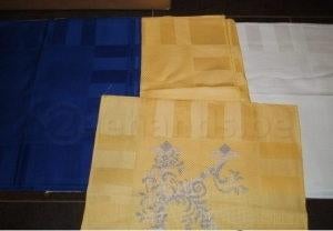 borduren servietten onderleggers ecru beige blauw, Verzenden, Nieuw, Patroon