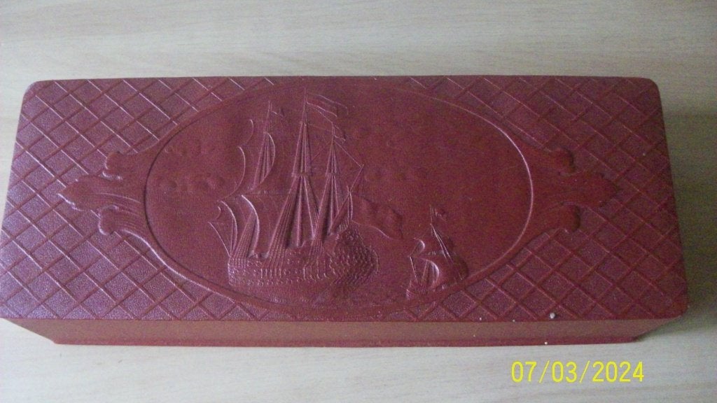 Brocante handschoenendoos, Ophalen of Verzenden
