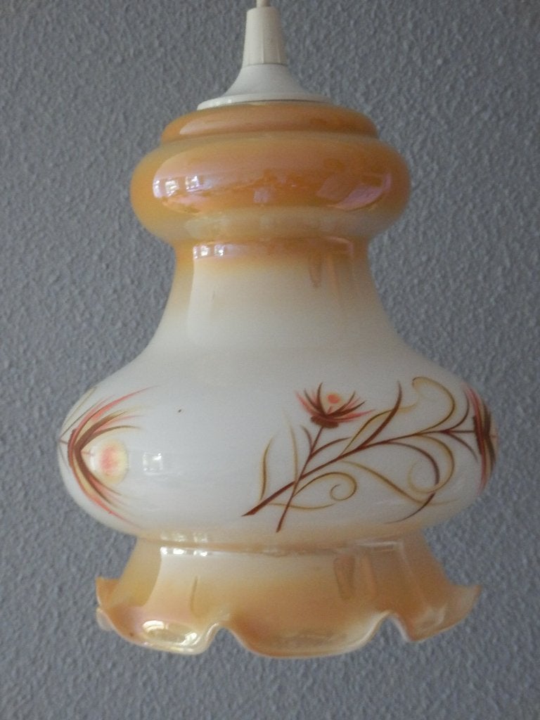 Vintage! Echte retro hanglamp. Gaaf!, Antiek en Kunst, Antiek | Keramiek en Aardewerk, Ophalen