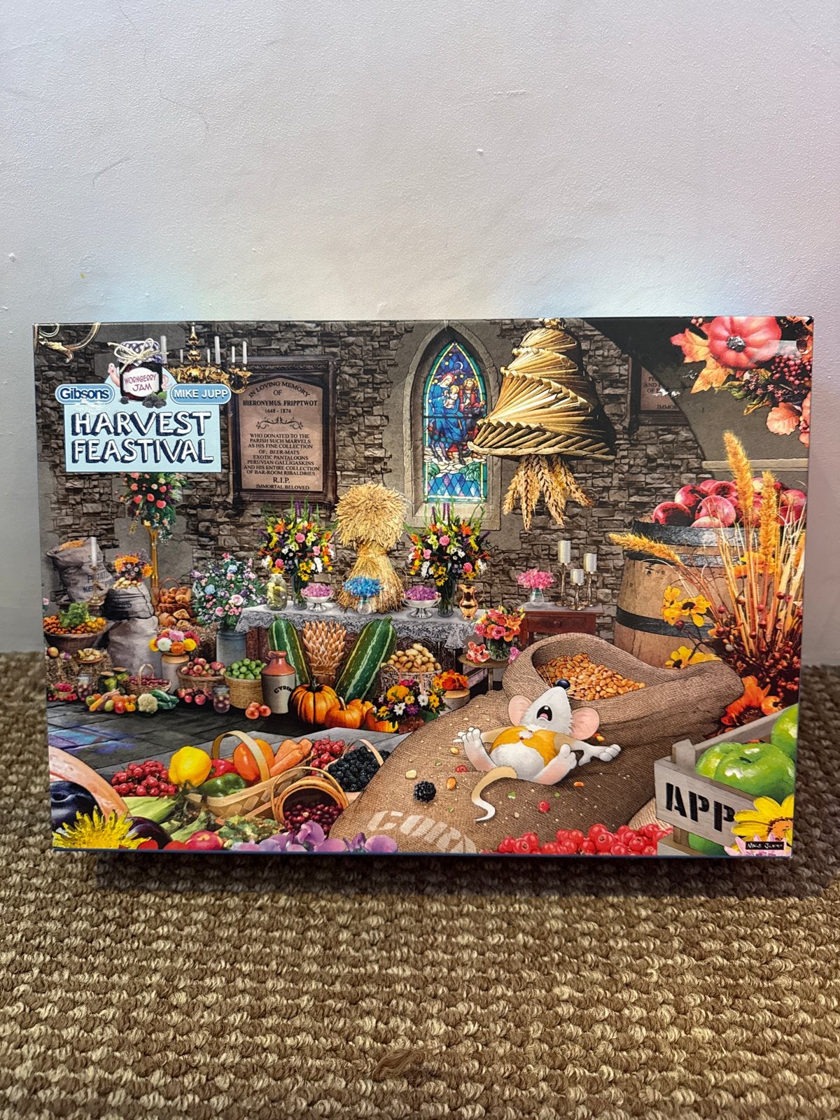 Gibsons Harvest Feastival Legpuzzel 1000 stukjes, Ophalen of Verzenden, 500 t/m 1500 stukjes, Zo goed als nieuw, Legpuzzel
