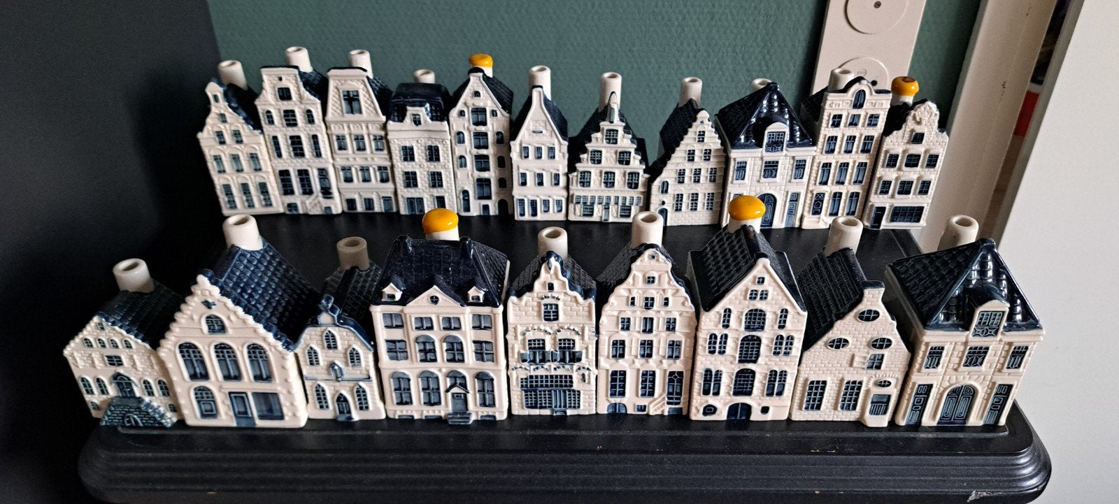 Delfts Blauw KLM huisjes collectie, Ophalen, Gebruikt