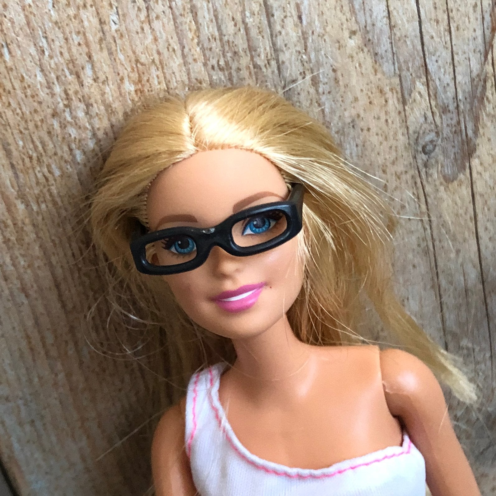 Zwarte bril voor Barbie, Kinderen en Baby's, Speelgoed | Poppen, Ophalen of Verzenden, Nieuw, Barbie