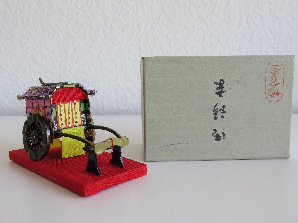 Vintage Japans riksja beeldje, Ophalen of Verzenden, Zo goed als nieuw, Overige typen