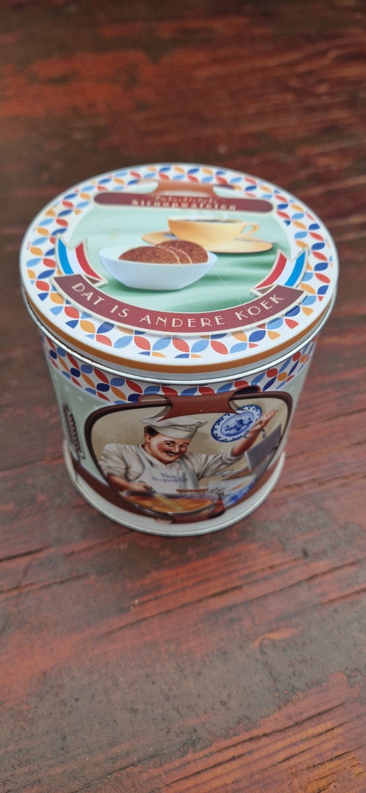 Vintage koekblik 'Dat is andere koek', Ophalen of Verzenden