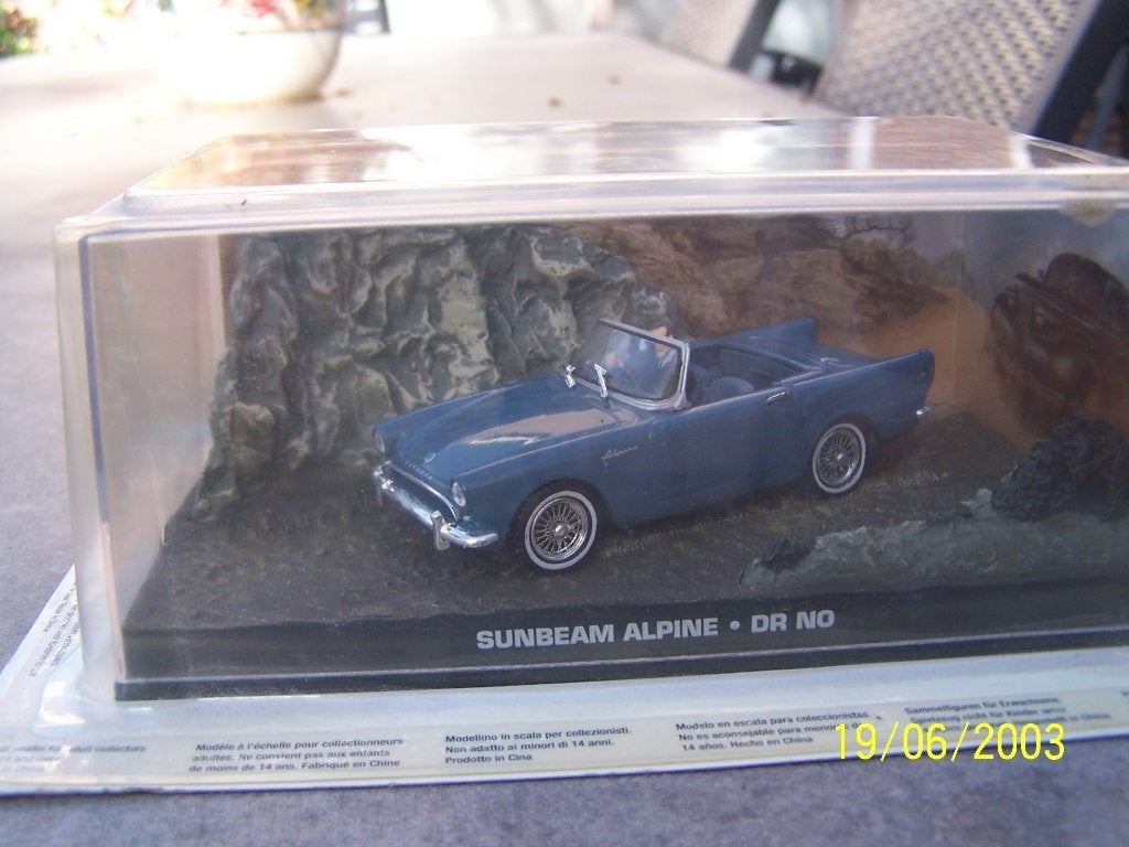 Sunbeam Alpine miniatuur James Bond, Ophalen of Verzenden, Zo goed als nieuw, Auto's