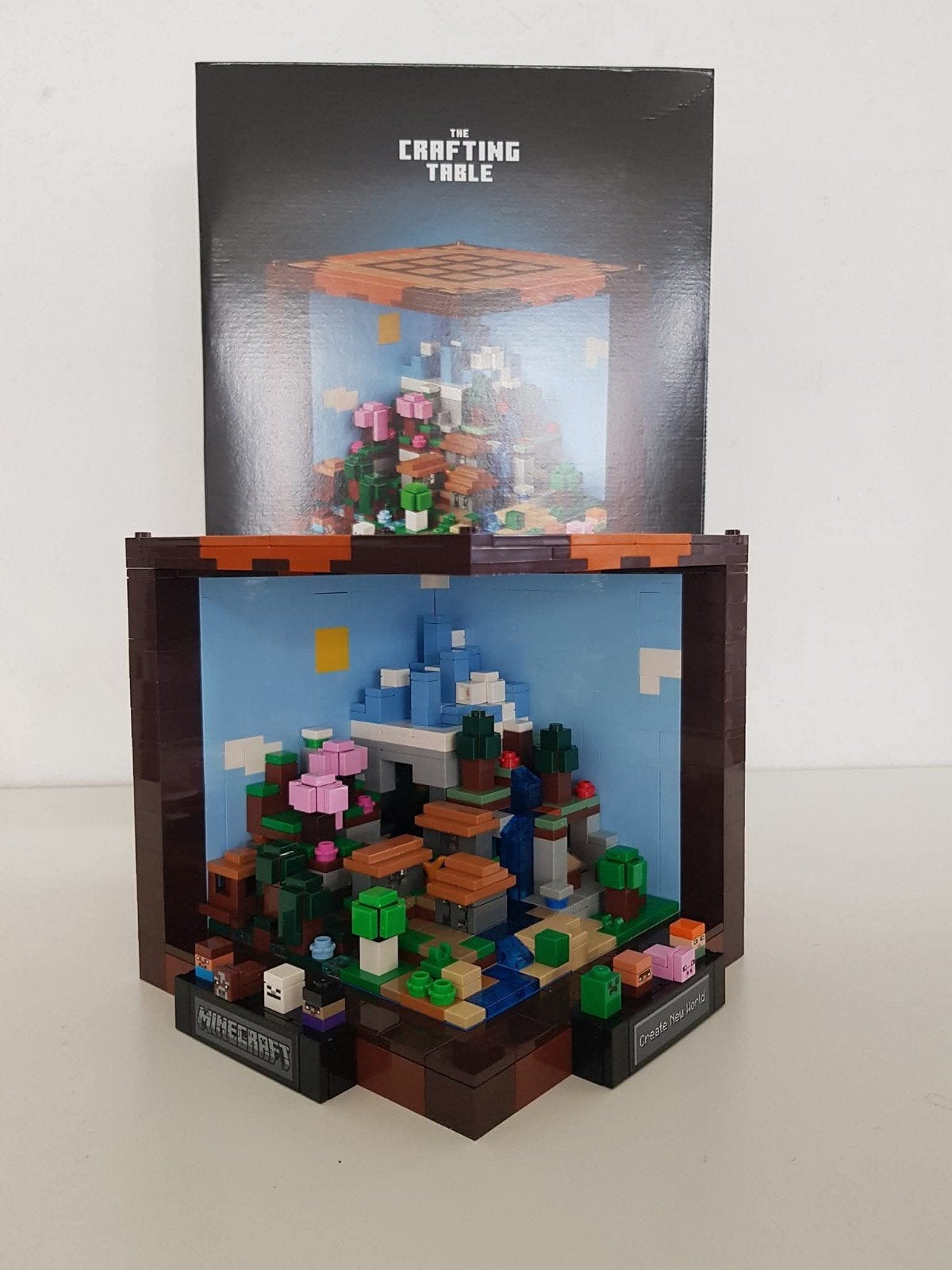 LEGO Minecraft The Crafting Table met doos, Kinderen en Baby's, Speelgoed | Bouwstenen, Ophalen, Zo goed als nieuw