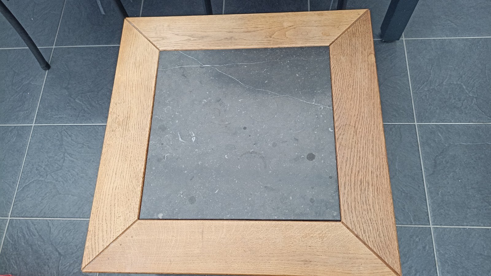 Bijzet tafel, zwaar!! Met leisteen, Ophalen, Rechthoekig, 50 tot 100 cm, Minder dan 50 cm