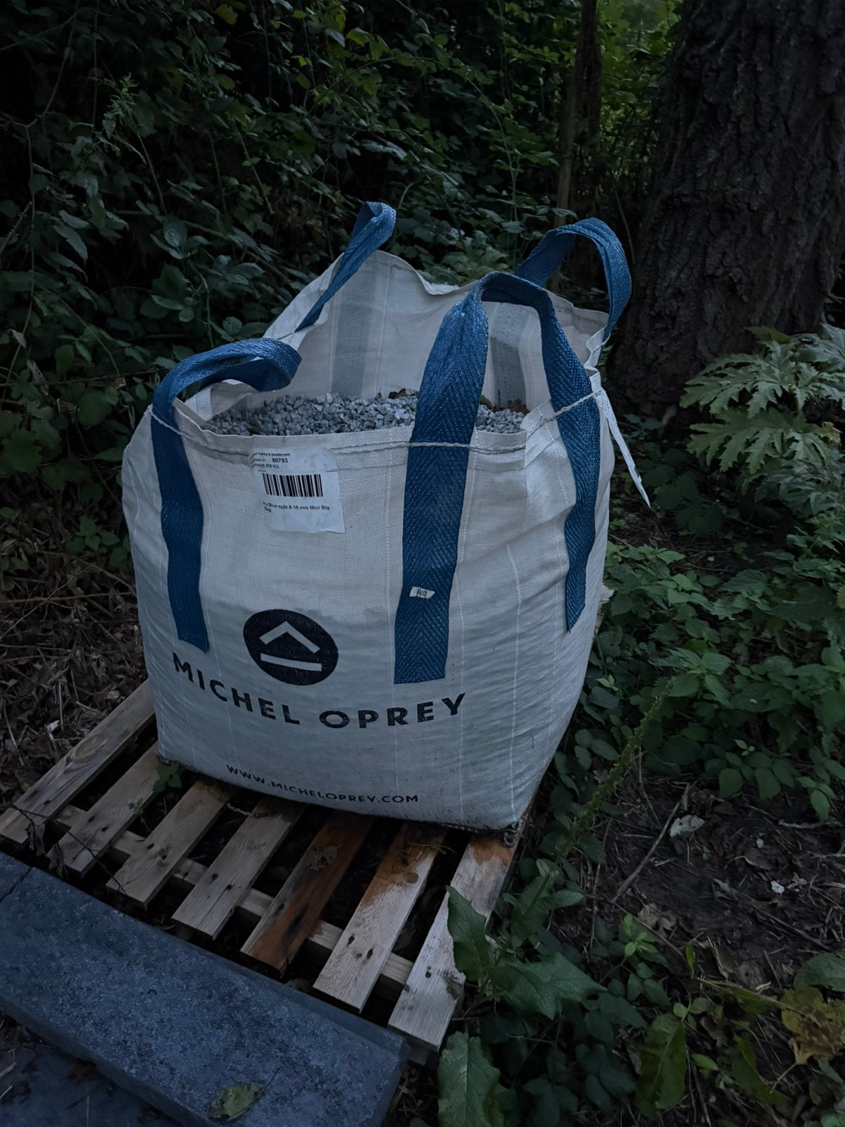 Mini bigbag icy blue split, Ophalen, Zo goed als nieuw, Split