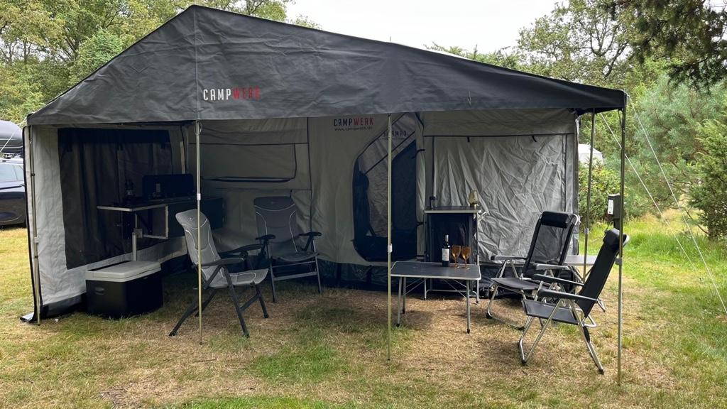 Campwerk Family Offroad vouwwagen, Caravans en Kamperen, Ophalen, Campwerk, Lichtgrijs, Aanwezig