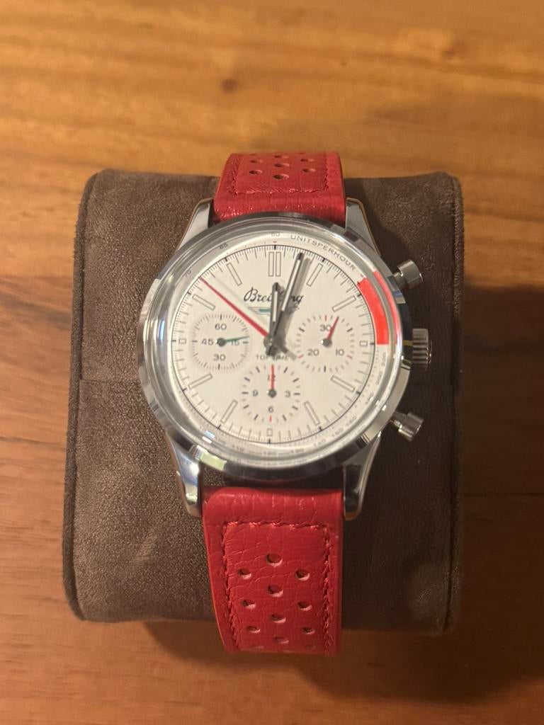 Breitling, Sieraden, Tassen en Uiterlijk, Horloges | Antiek, Ophalen, Staal, Breitling, Onbekend