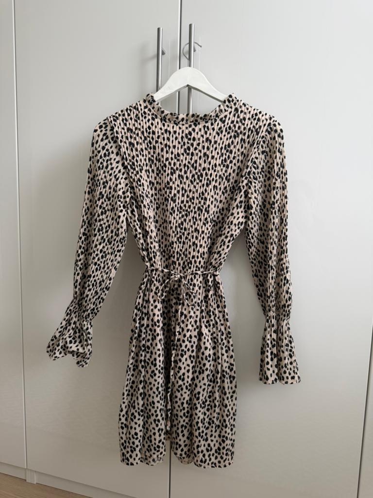 Gestipt jurkje Costes, Beige, Ophalen of Verzenden, Zo goed als nieuw, Maat 34 (XS) of kleiner