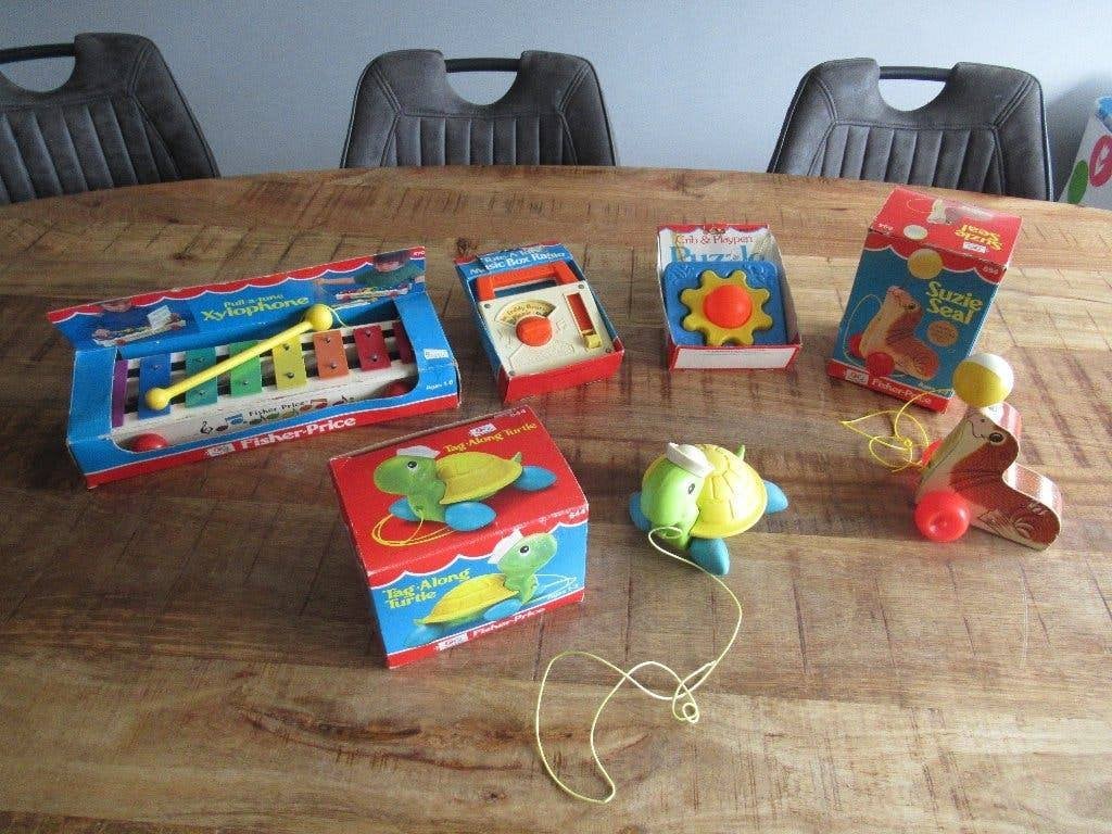 5x Fisher Price Vintage speelgoed in de originele verpakking, Ophalen of Verzenden, Gebruikt, Speelset