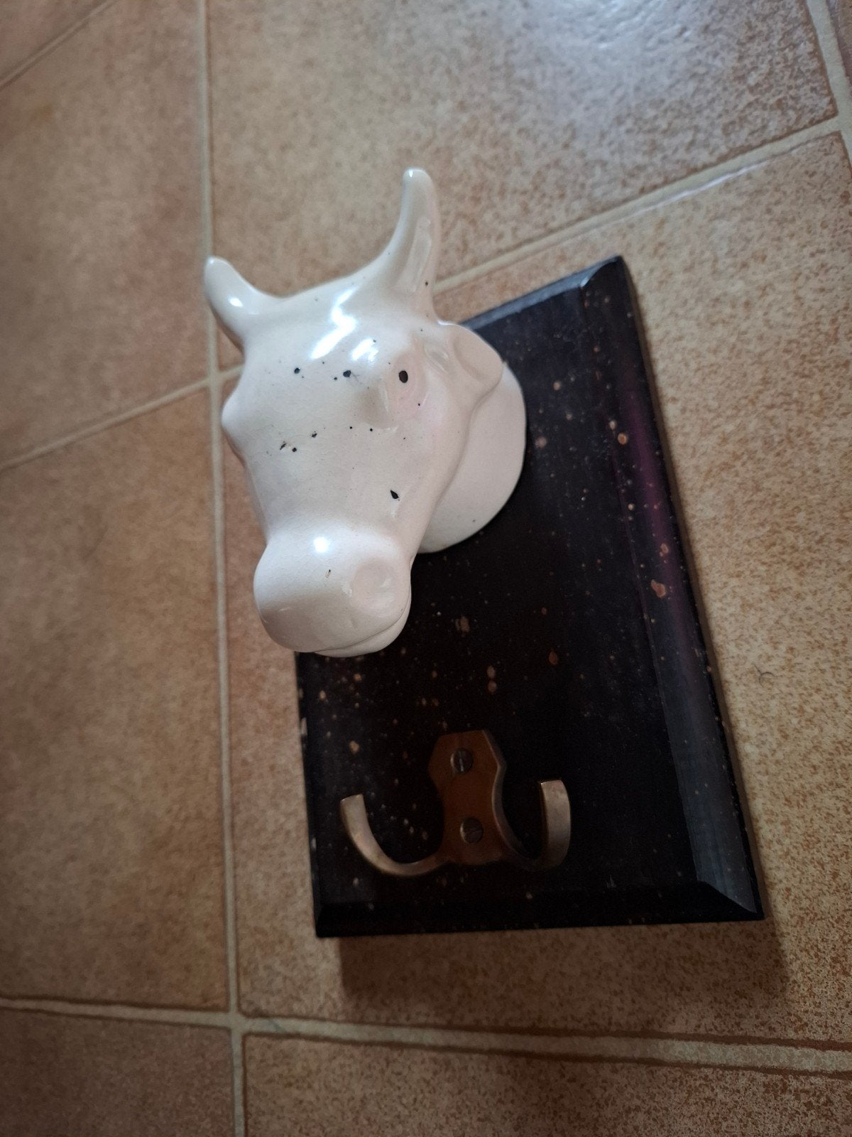 Koe stier handdoeken rekje decoratie, Ophalen, Metaal, Wandkapstok, Minder dan 100 cm