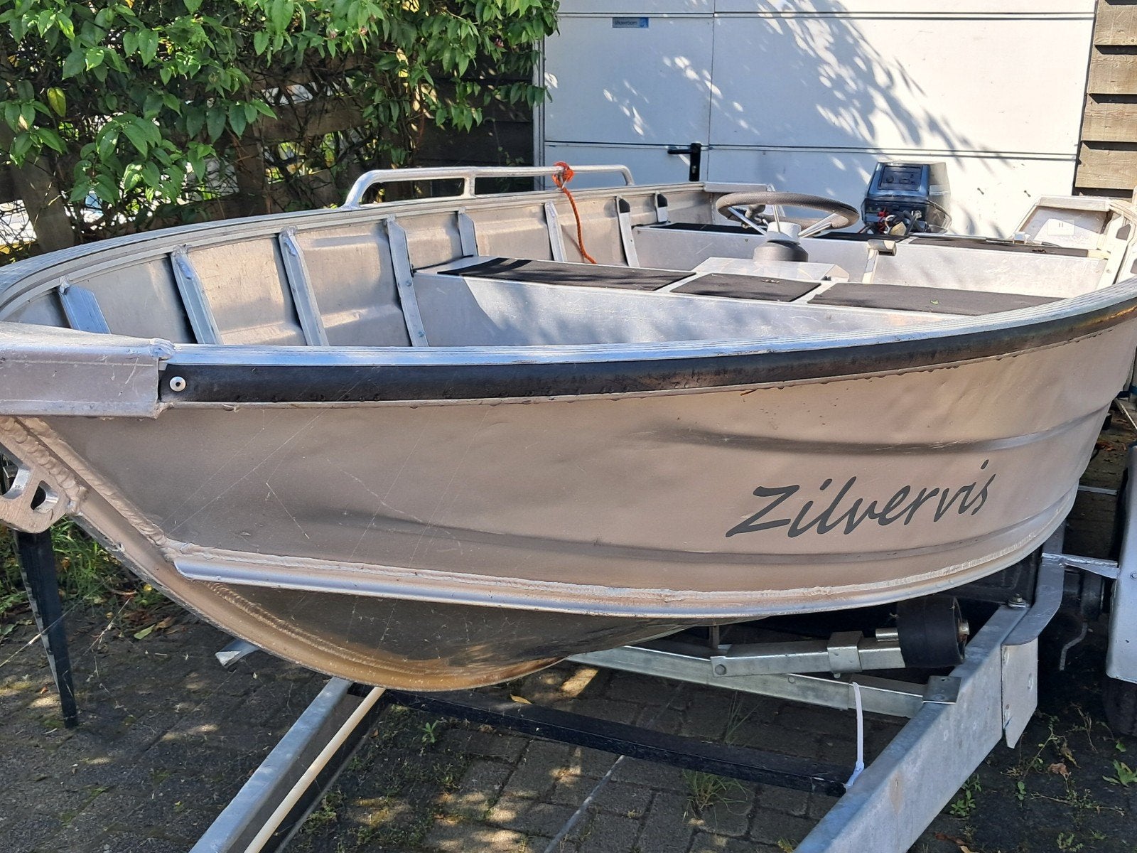 QWEST 420 Consoleboot met 9.9pk Yamaha 4-takt motor, Watersport en Boten, Ophalen, Overige merken, Gebruikt, Tot 10 pk