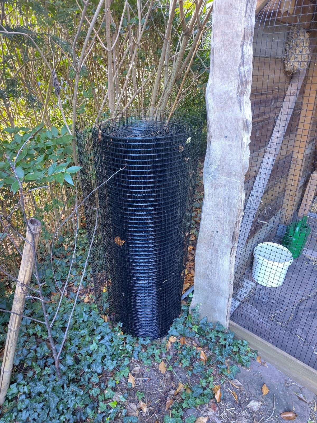 15 meter geplastificeerd gaas, Tuin en Terras, Ophalen