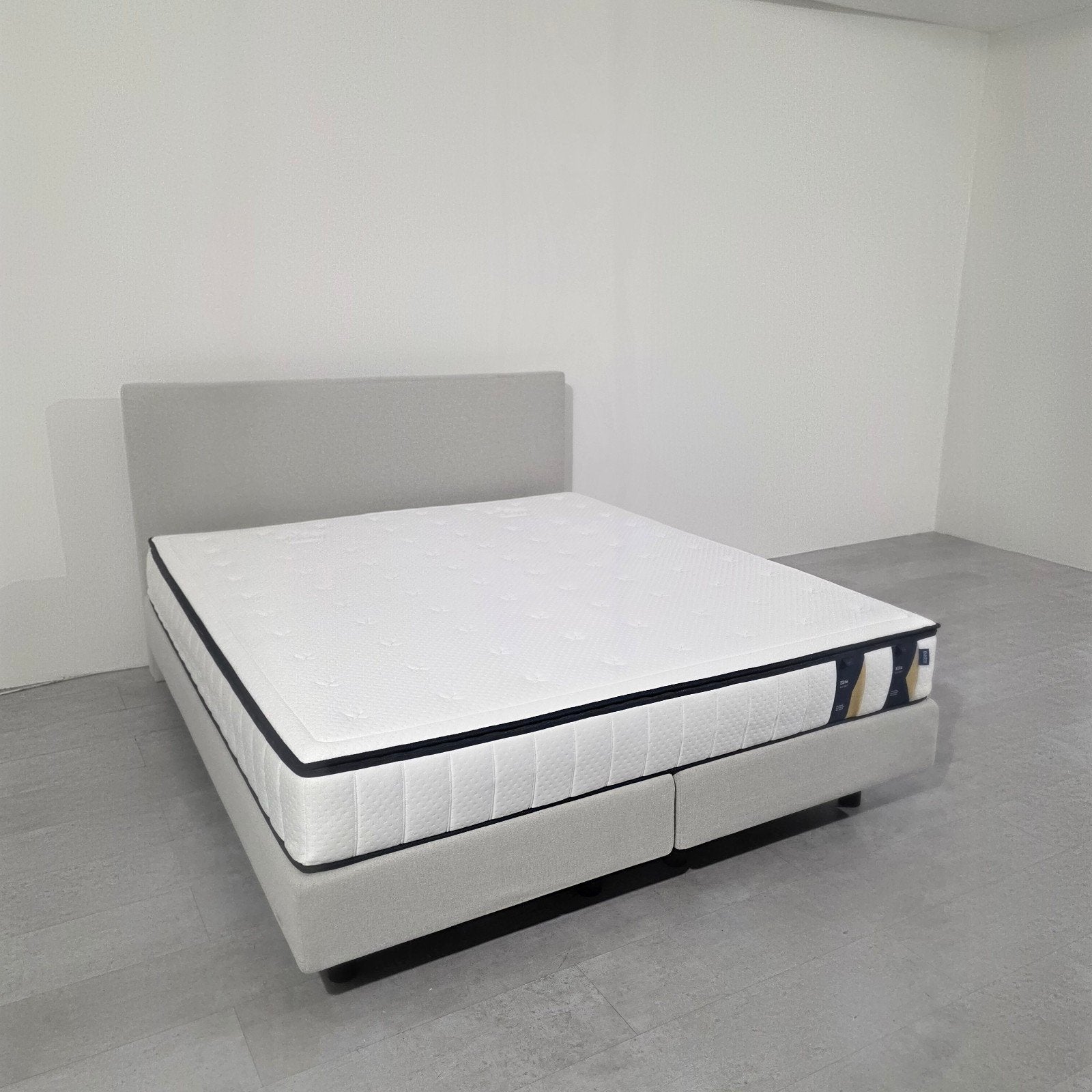 Auping Original Boxspring 180x210 + Elite Nieuw Matras, 210 cm, Tweepersoons, Ophalen of Verzenden, Zo goed als nieuw
