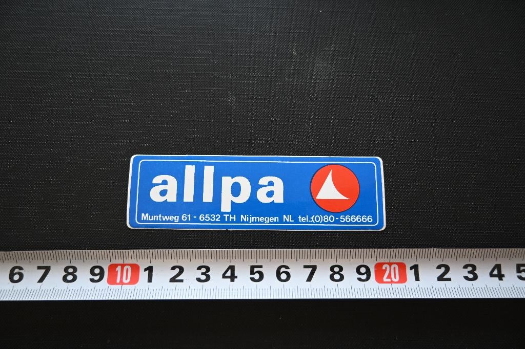 sticker nijmegen ALLPA muntweg 61, Ophalen, Zo goed als nieuw