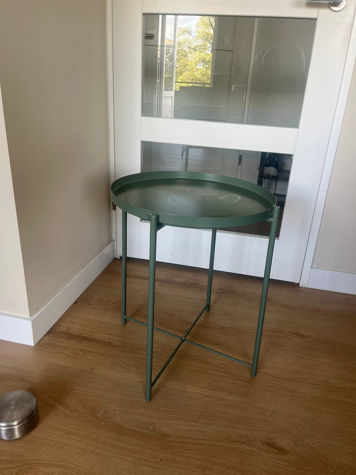 Ikea gladom olijfgroen, Ophalen of Verzenden, Zo goed als nieuw, Rond, Minder dan 55 cm