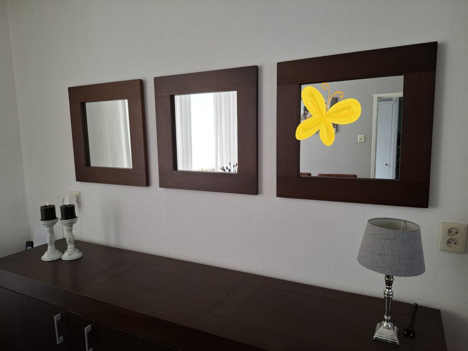 Dressoir met 3 spiegels