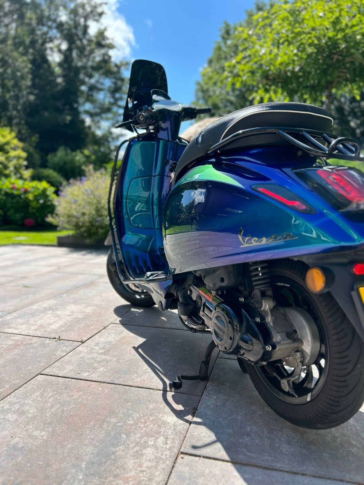 Vespa Sprint Custom Blauw/Paars - Unieke Kleur!, Ophalen, Gebruikt, Maximaal 45 km/u, Overige modellen