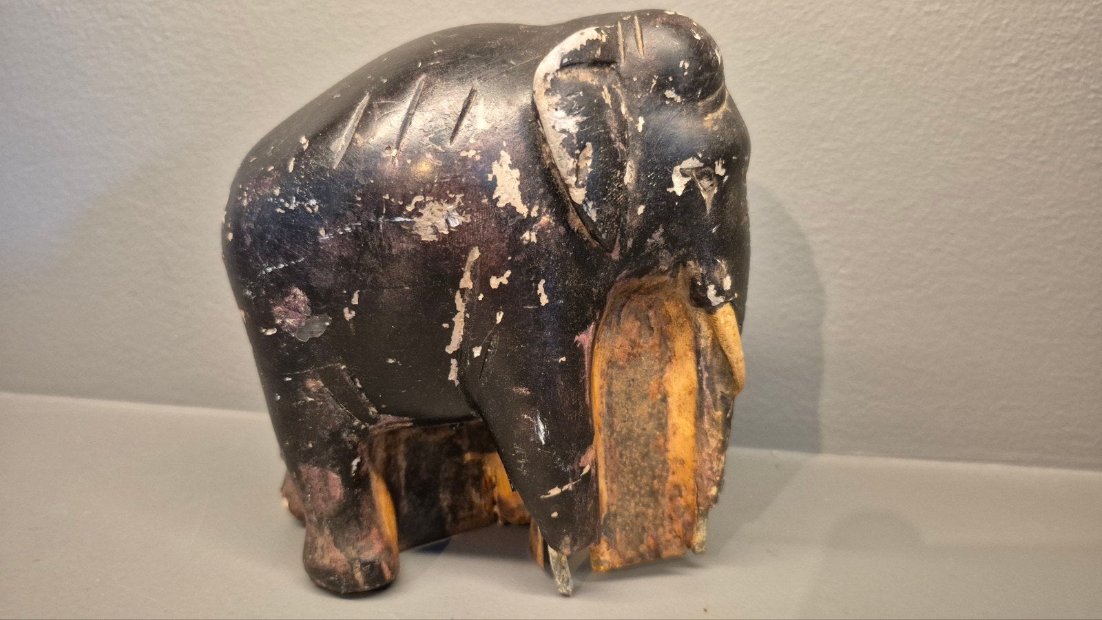 Zeer oud olifant beeldje - 13 cm hoog, Antiek en Kunst, Ophalen of Verzenden