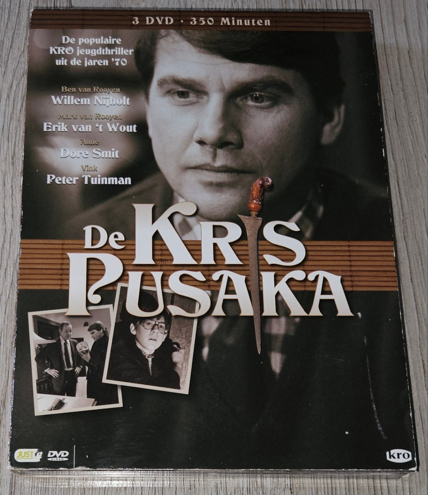 De Kris Pusaka (3 DVD) - KRO Jeugdthriller jaren '70, Gebruikt, Alle leeftijden, Detective en Krimi, Inclusief doosje