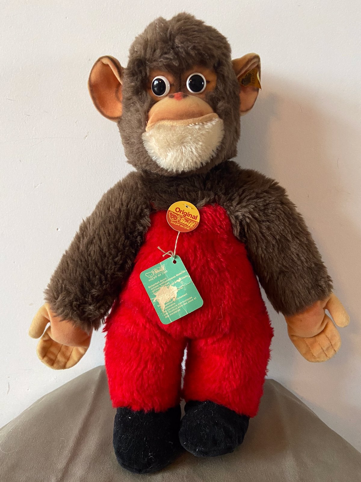 Steiff chimpansee. 6190/40, Ophalen of Verzenden, Zo goed als nieuw, Overige typen, Steiff