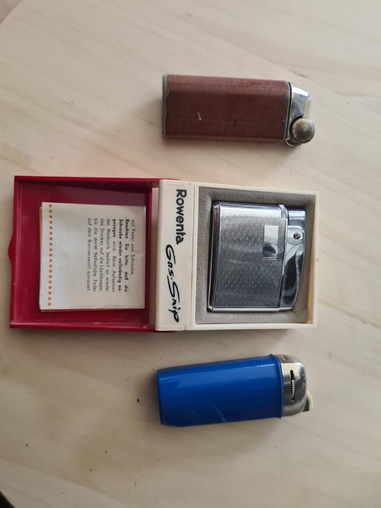 Rowenta en Poppell aanstekers jaren 50/60, Verzamelen, Rookartikelen, Aanstekers en Luciferdoosjes, Ophalen, Aansteker